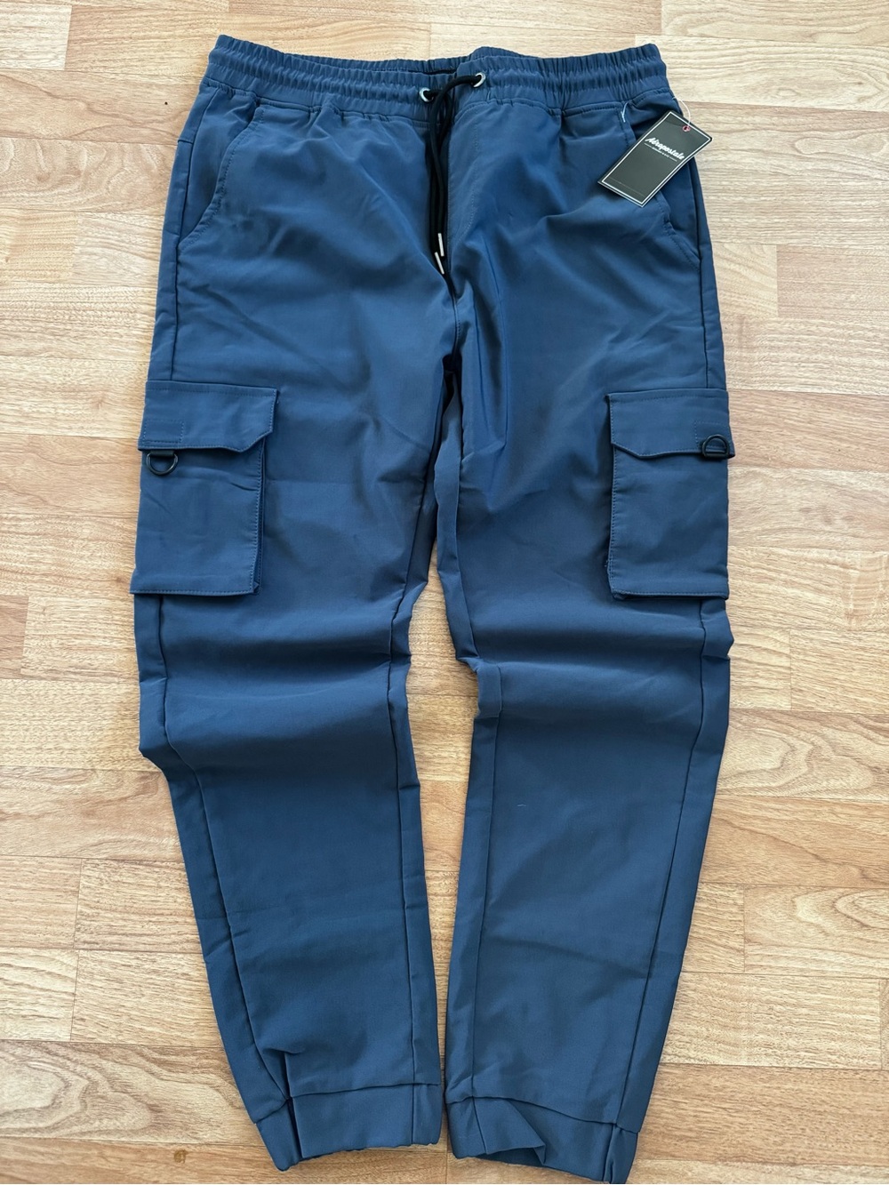 Aeropostale Men's Navy Blue Tech Jogger Cargo Pants Size Large NWT